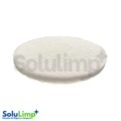 DISCO LUSTRADOR BRANCO 350MM - BRALIMPIA