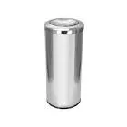LIXEIRA JSN AÇO INOX 70 X 30 MEIA ESFERA 50L