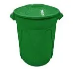 LIXEIRA PLÁSTICA REDONDA 100L C/ T VERDE JSN