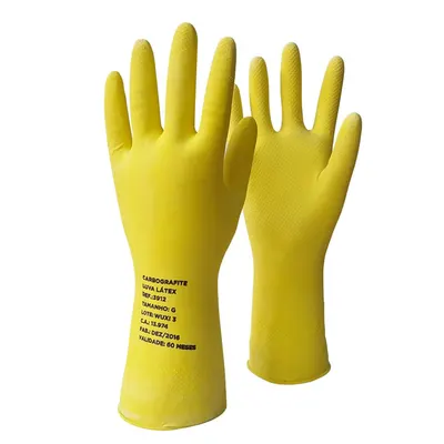 LUVA LÁTEX AMARELA CARBOGRAFITE P