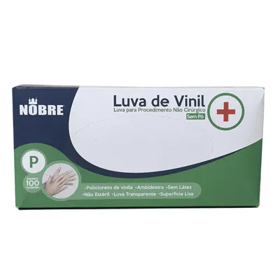 LUVA VINIL COM PO P COM 100 NOBRE