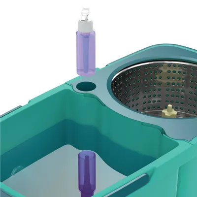 MOP GIRATORIO DUAS AGUAS PRO 9L INOX FLAS LIMP