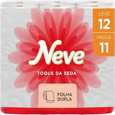 PAPEL HIGIÊNICO NEVE F.D. 20M COM 12 TOQUE DE SEDA