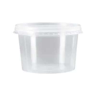 POTE 350ML REDONDO COM TAMPA C/ 25