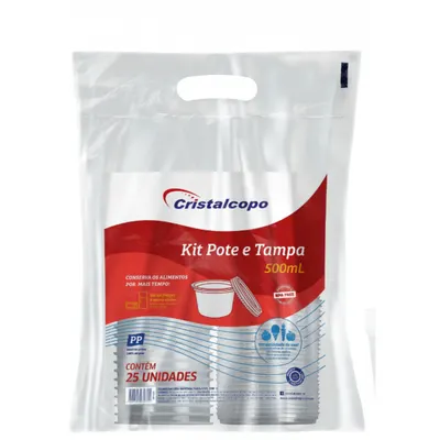 POTE C/ TAMPA 500ML C25