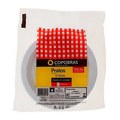 PRATO COPOBRAS 23CM COM 25 FDO