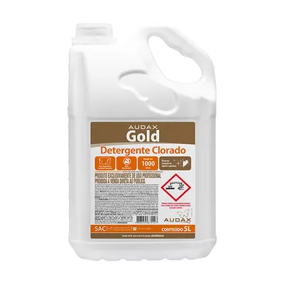 PROKITCHEN DETERGENTE CLORADO 5 LITROS AUDAX