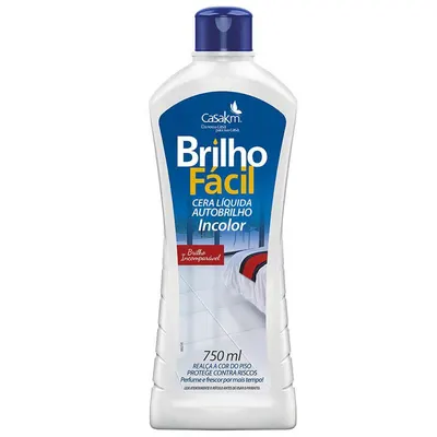 CERA BRILHO FACIL 750ML INCOLOR
