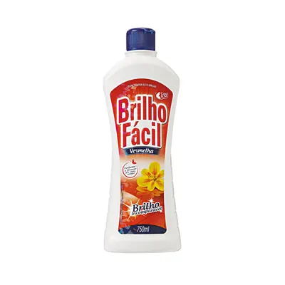 CERA BRILHO FACIL 750ML VERMELHA